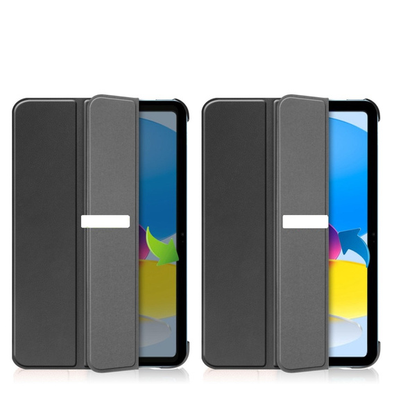 Husă pentru iPad 10.9 2022 10 Gen, Smartcase cu spațiu pentru stylus, negru