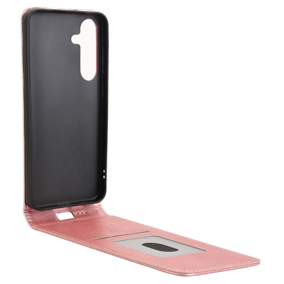 Cu clapetă pentru Samsung Galaxy S25, Flip, roz