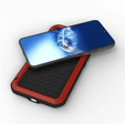 Love Mei Huse pentru Samsung Galaxy A34 5G, armored with glass, roșu