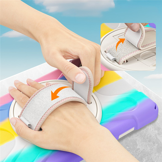 Husă blindată cu suport și curea de umăr pentru Samsung Galaxy Tab A11