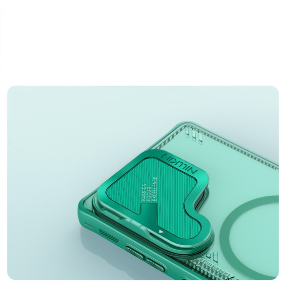 Carcasă pentru Samsung Galaxy S25 Ultra, carcasă blindată Nillkin, Icelade Prop, pentru Magsafe, verde