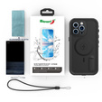 Husă impermeabilă pentru iPhone 13 Pro, Redpepper, pentru MagSafe, negru