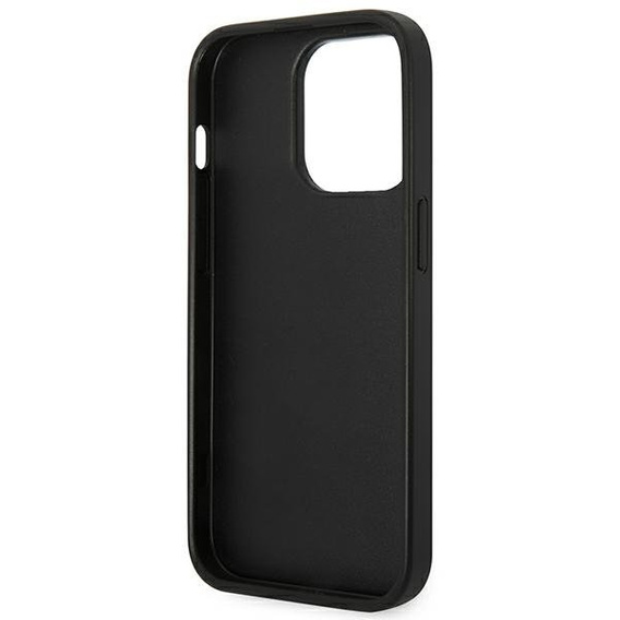 Karl Lagerfeld Huse pentru iPhone 14 Pro Max, Saffiano Karl's Head Patch, negru