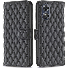 Cu clapetă pentru Oppo A17, Wallet, BINFEN COLOR, negru