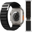 Pasek Nylonowy do Apple Watch 1/2/3/4/5/6/7/8/SE/ULTRA 42/44/45/49mm, Czarny