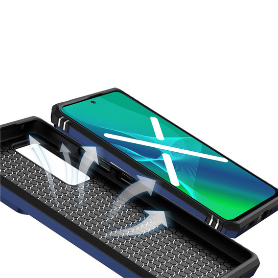 Husă blindată pentru Xiaomi 12 / 12X, CamShield Slide, albastru