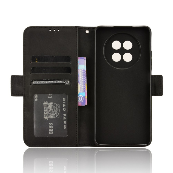 Cu clapetă pentru Realme 12, Card Slot, negru
