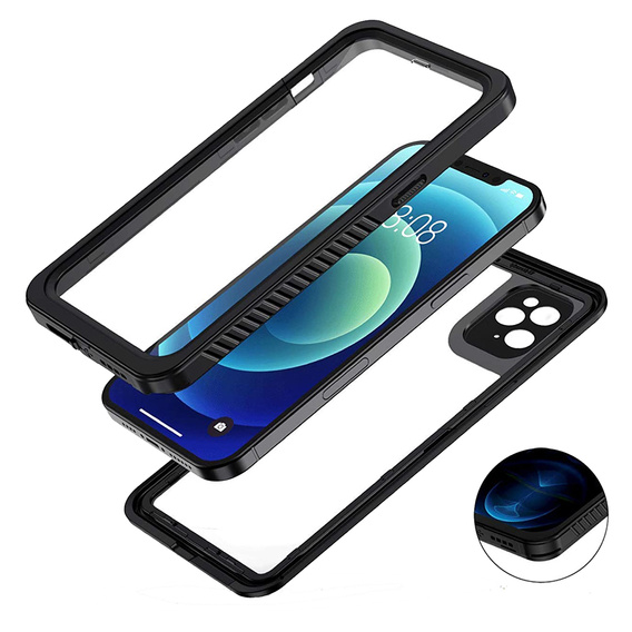 Husă impermeabilă IP68 pentru iPhone 11 Pro Max, negru