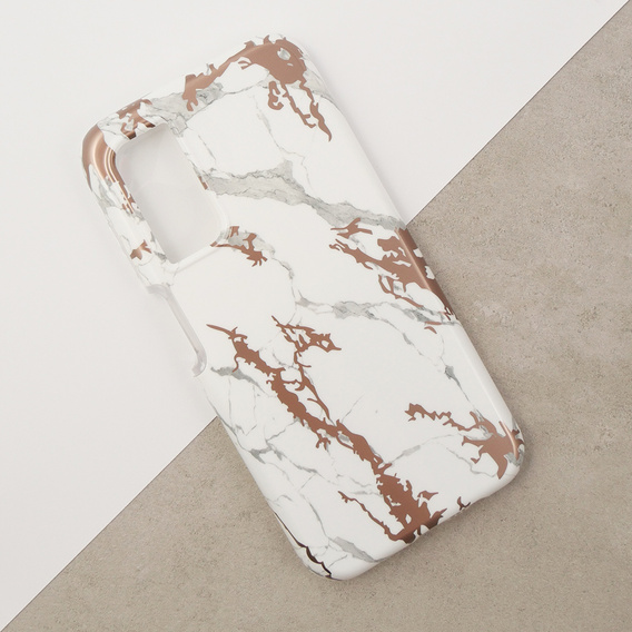 Huse pentru Samsung Galaxy A14 4G/5G, Suritch Full Body Marble, alb