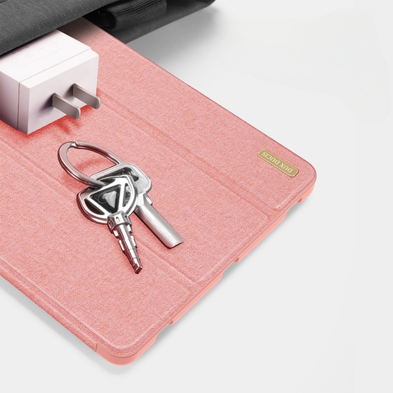 Husă pentru Samsung Galaxy Tab S9+ 12.4", Dux Ducis Domo, roz rose gold