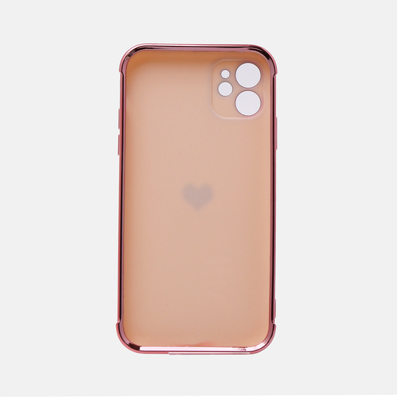 Huse pentru Apple iPhone 11, Electro heart, roz rose gold