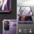 Husă blindată pentru Samsung Galaxy A54 5G, Dexnor Full Body (Two Frames), violet