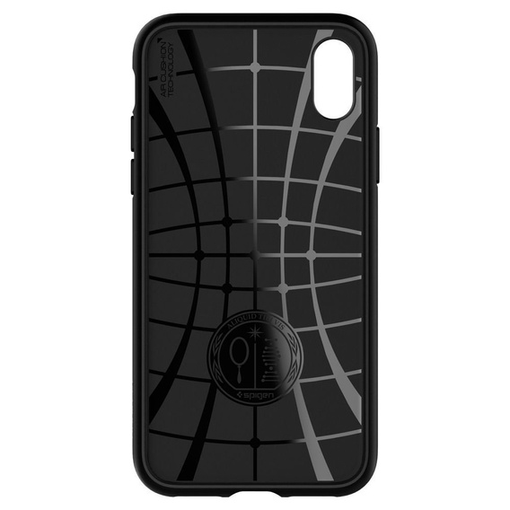Husă Spigen Liquid Air mată neagră pentru Apple iPhone X / Xs