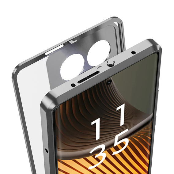 Carcasă pentru Motorola Edge 50 Ultra, Frame Case, de argint
