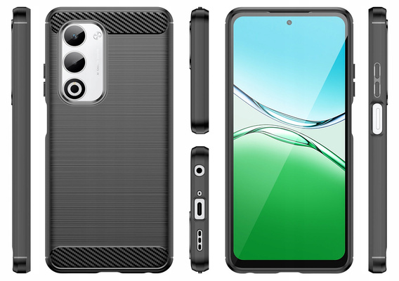 Huse pentru Oppo A5 5G / A5m, Carbon, negru