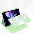Carcasă + tastatură iPad Air 10.9 4 2020 / 5 2022, Touchpad, verde