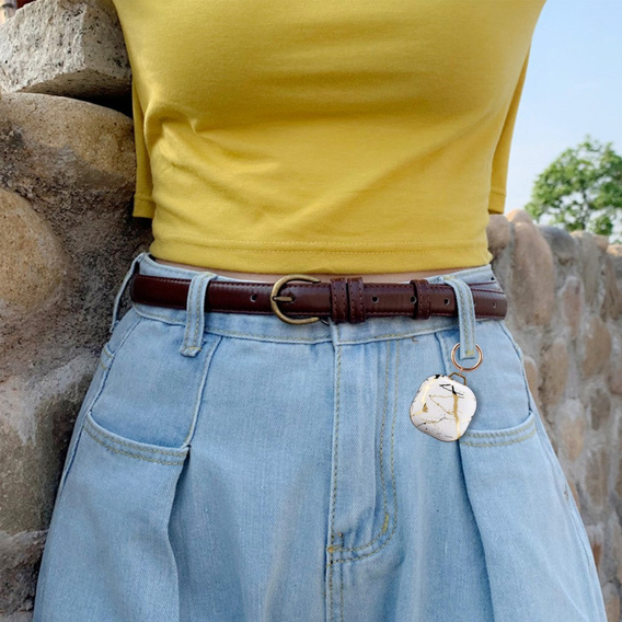 Husă pentru Samsung Galaxy Buds 2 / 2 Pro / Pro / Live, marmură albă