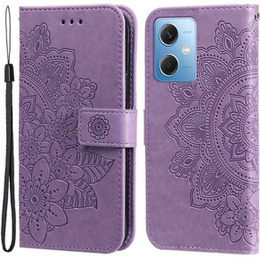 Cu clapetă pentru Xiaomi Redmi Note 12 5G / POCO X5 5G, Mandala Flower, violet