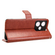 Cu clapetă pentru Realme GT 7 / 7T, Crazy Horse Wallet, maro