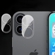 Sticlă temperată pentru camera foto pentru iPhone 16 / 16 Plus, transparentă