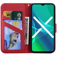 Cu clapetă pentru Xiaomi Redmi Note 8 Pro, Wallet Cat, roșu