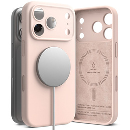 Carcasă Ringke pentru iPhone 17 Pro Max, Silicone Magnetic MagSafe, Pink Sand