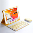 Carcasă + tastatură iPad 10.2 2019 / 2020 / 2021, galben