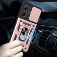 Husă blindată pentru Infinix Hot 30i, CamShield Slide, roz rose gold