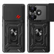 Husă blindată pentru Xiaomi Redmi 13, CamShield Slide, negru