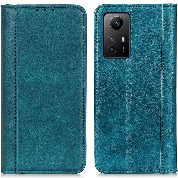 Huse pentru Xiaomi Redmi Note 12S, Wallet Litchi Leather, verde