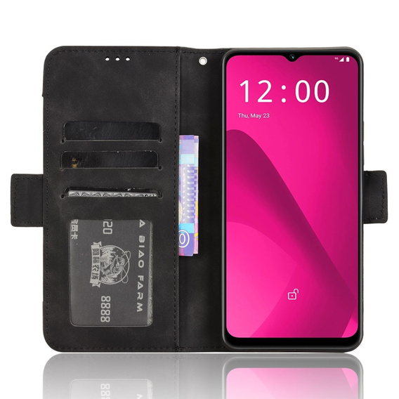 Cu clapetă pentru T Phone 2 5G, Card Slot, negru