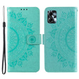 Cu clapetă pentru Motorola Moto G13 / G23, Mandala Flower, verde