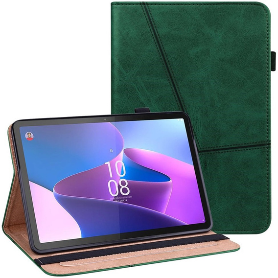 Husă pentru Lenovo Tab P11 Gen 2 TB350FU TB350XU 11.5", Classic, cu spațiu pentru stylus, verde