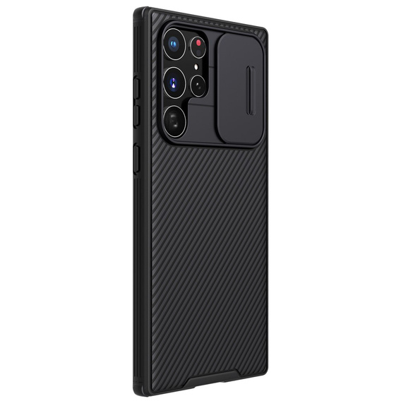 Carcasă blindată Nillkin pentru Samsung Galaxy S22 Ultra, CamShield Pro, negru