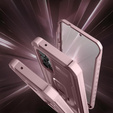 Husă blindată pentru Samsung Galaxy S23 FE, Dexnor Full Body (Two Frames), roz