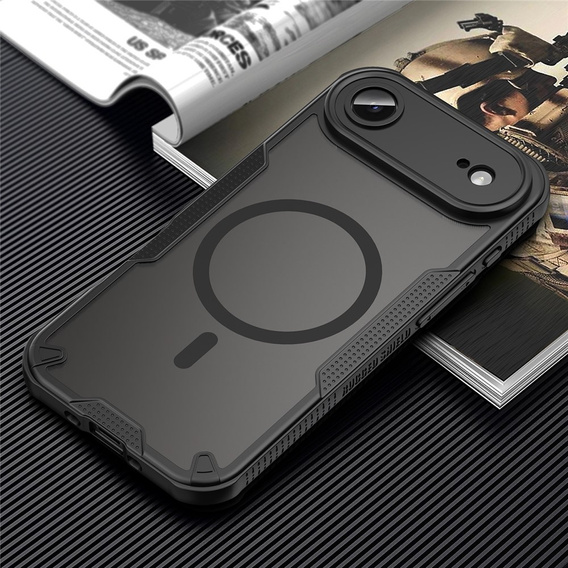 Carcasă blindată pentru iPhone Air, pentru MagSafe, negru mat