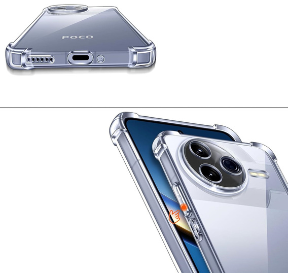 Huse pentru Xiaomi Poco F7 Pro, Dropproof, transparentă