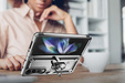 Husă blindată pentru Samsung Galaxy Z Fold 4 5G, Nox Case Ring, de argint