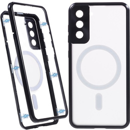 Carcasa Magnetic Dual Glass MagSafe pentru Samsung Galaxy S22, negru