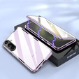 Husa pentru Samsung Galaxy A36, Magnetic Dual Glass, violet