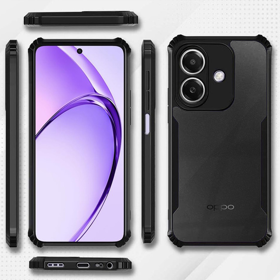 Huse pentru Oppo A40 / Oppo A40m, AntiDrop Hybrid, negru