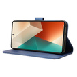 Cu clapetă pentru Xiaomi Redmi Note 13 5G, Wallet Smart Magnet, albastru