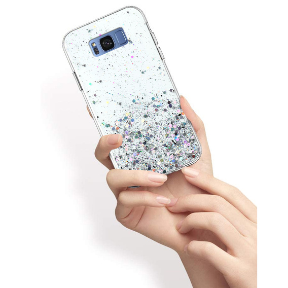 Huse pentru Samsung Galaxy S8+ Plus, Glittery, transparentă