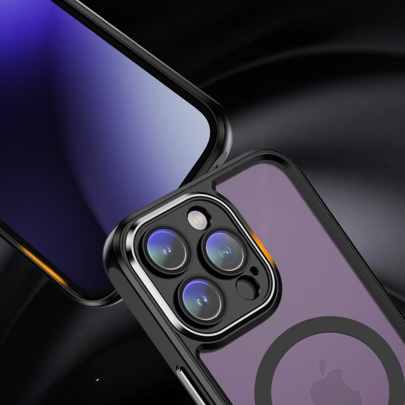 Husă pentru iPhone 15 Pro, ERBORD Impact Guard, MagSafe, negru