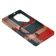 Carcasa pentru Samsung Galaxy S25 Ultra, Carbon Fiber MagSafe, roșu / verde