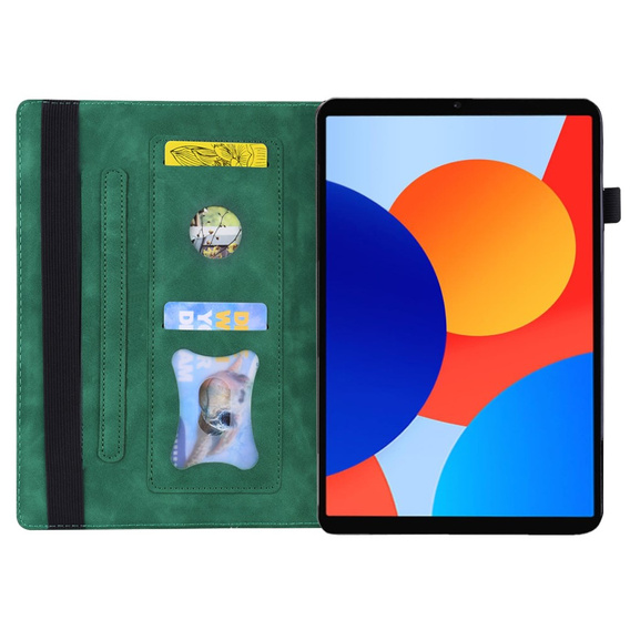 Husă pentru Xiaomi Redmi Pad SE 8.7, Classic, cu spațiu pentru stylus, verde