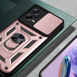 Husă blindată pentru Xiaomi Redmi Note 12 Pro+ 5G, CamShield Slide, roz rose gold