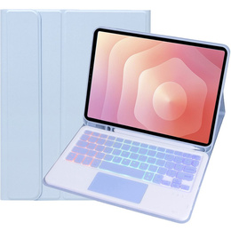 Husă cu tastatură Bluetooth iluminată și touchpad pentru Samsung Galaxy Tab S11