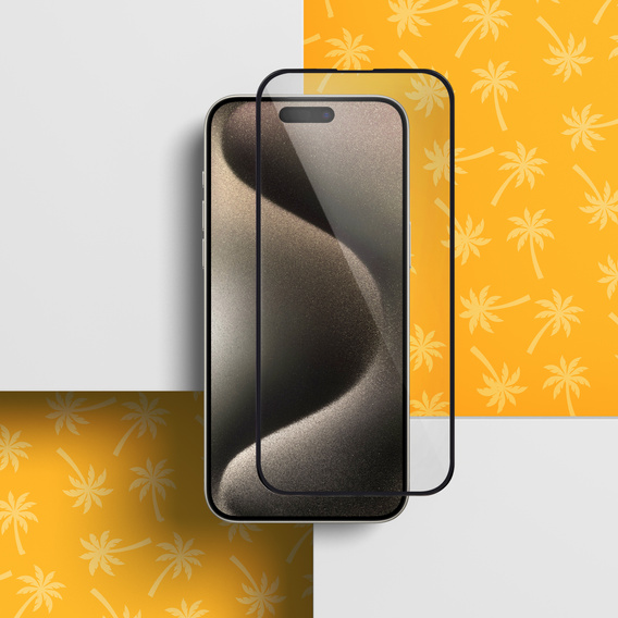 Sticlă ceramică 9D Flexi Palm pentru iPhone 15 Pro Max