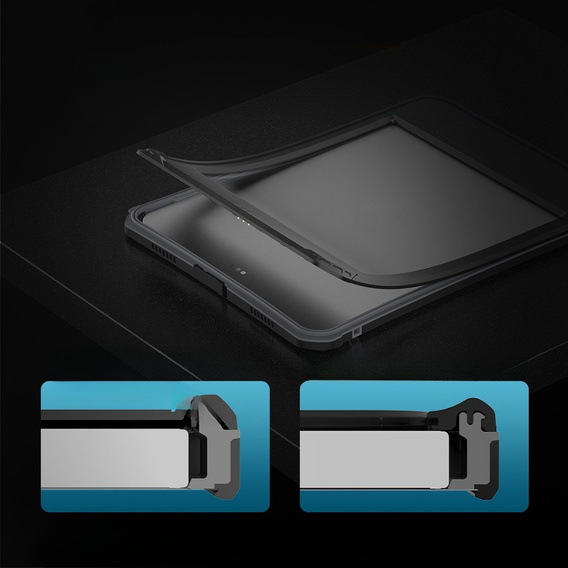 Husă impermeabilă SHELLBOX IP68 pentru Apple iPad Air 11" 6 gen. 2024, negru